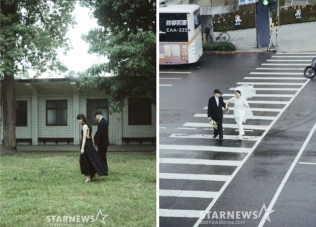 大咖南韩乐团主唱台湾拍婚纱甜牵娇妻穿梭马路乐迷嗨炸：是繁体字(图2)